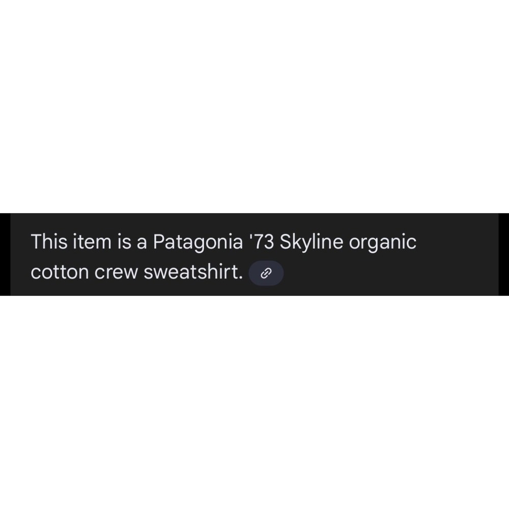 Patagonia '73 Skyline Organic Crew Sweatshirt Mens Large Black Crewneck Graphic - Picture 14 of 14